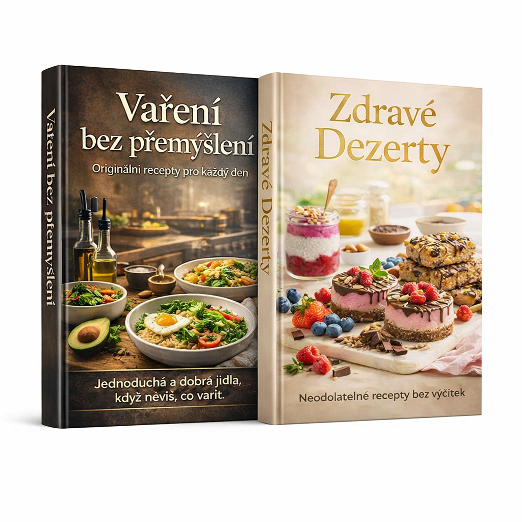 Sada dvou e-knih – Vaření bez přemýšlení & Zdravé dezerty